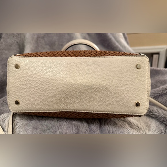Kate Spade Jackson Straw Medium Triple Compartment Satchel w/ Crossbody EUC - Picture 5 of 15